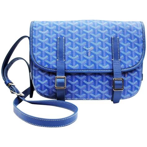 goyard blue handbag|second hand blue goyard bag.